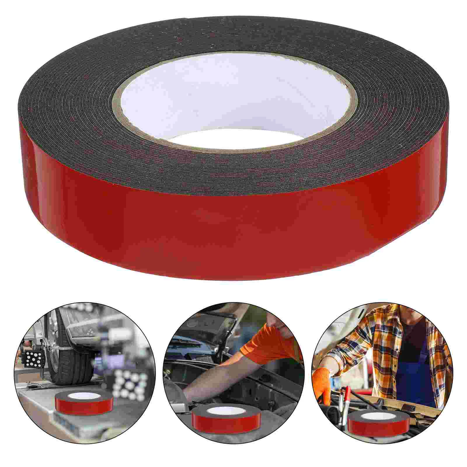 

5 Rolls Black Duct Tape Strong Adhesive Heavy Duty Water Proof Mounting Double Sided Home