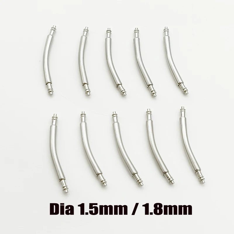 10PCS-Curved-Spring-Bar-Dia-1-5mm-And-1-8mm-Watch-Strap-Stainless-Steel ...