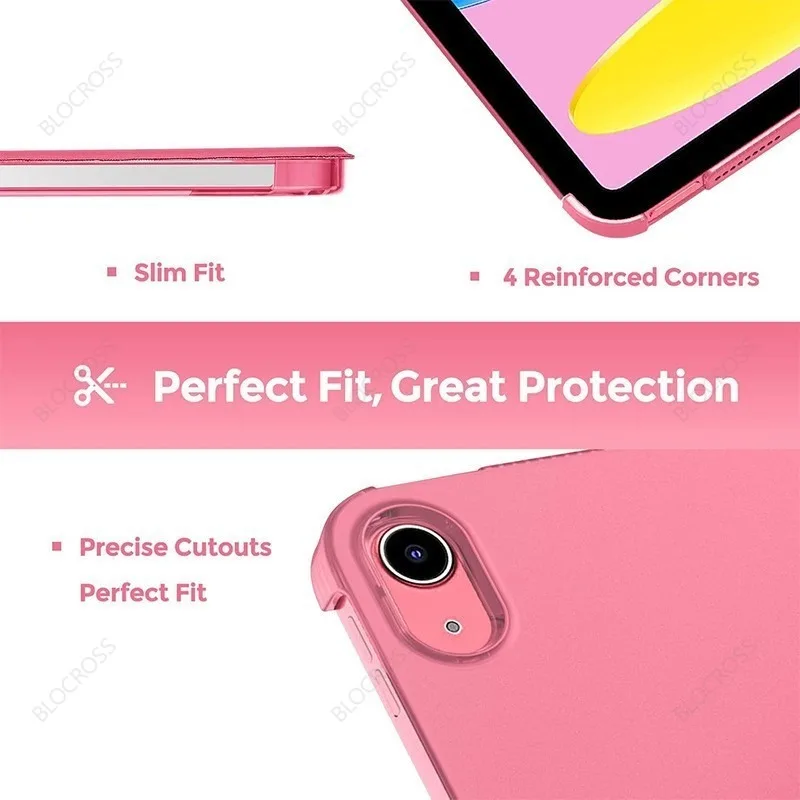Slim Stand Hard Back Cover for Tablets - Universal Fit & Enhanced Protection