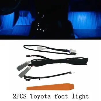 2Pcs 12V LED Inner Ambient light For Toyota RAV4 camry corolla e210 cross Foot Lamp Interior lights 1