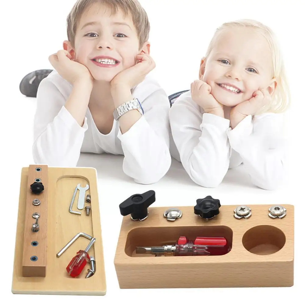 

Доска развивающая деревянная для детей, 3-5 навыков