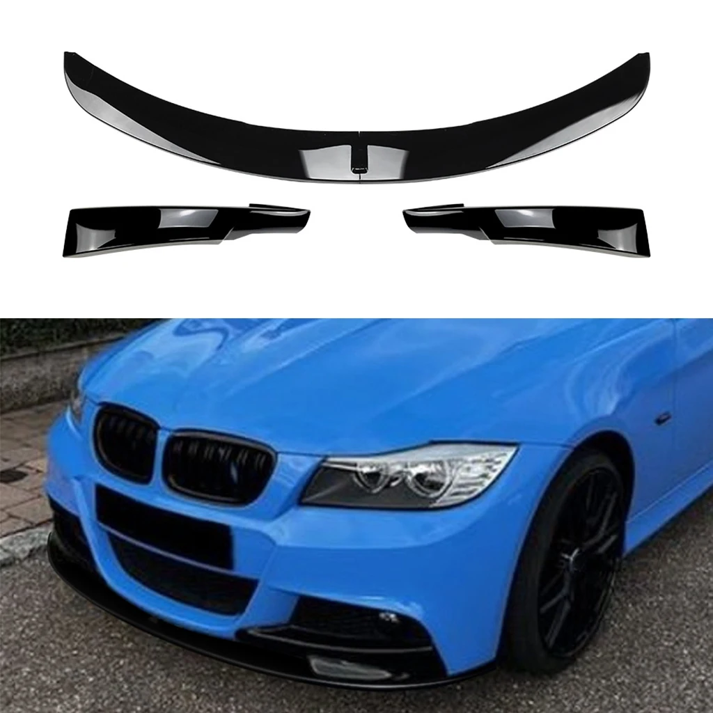 Car Front Bumper Lip Spoiler Protector Lower Blade Splitter For BMW 3 Series E90 E91 LCI M Sport 2009-2012 car exterior accessories