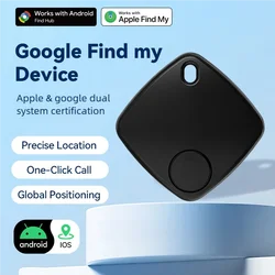 Waterproof Smart Tag Key Finder for Pets and Personal Items (Square black)