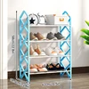 4-storey household assembled simple plastic shoe rack, space saving storage rack, outdoor shoe cabinet, hallway, small shoe rack 4