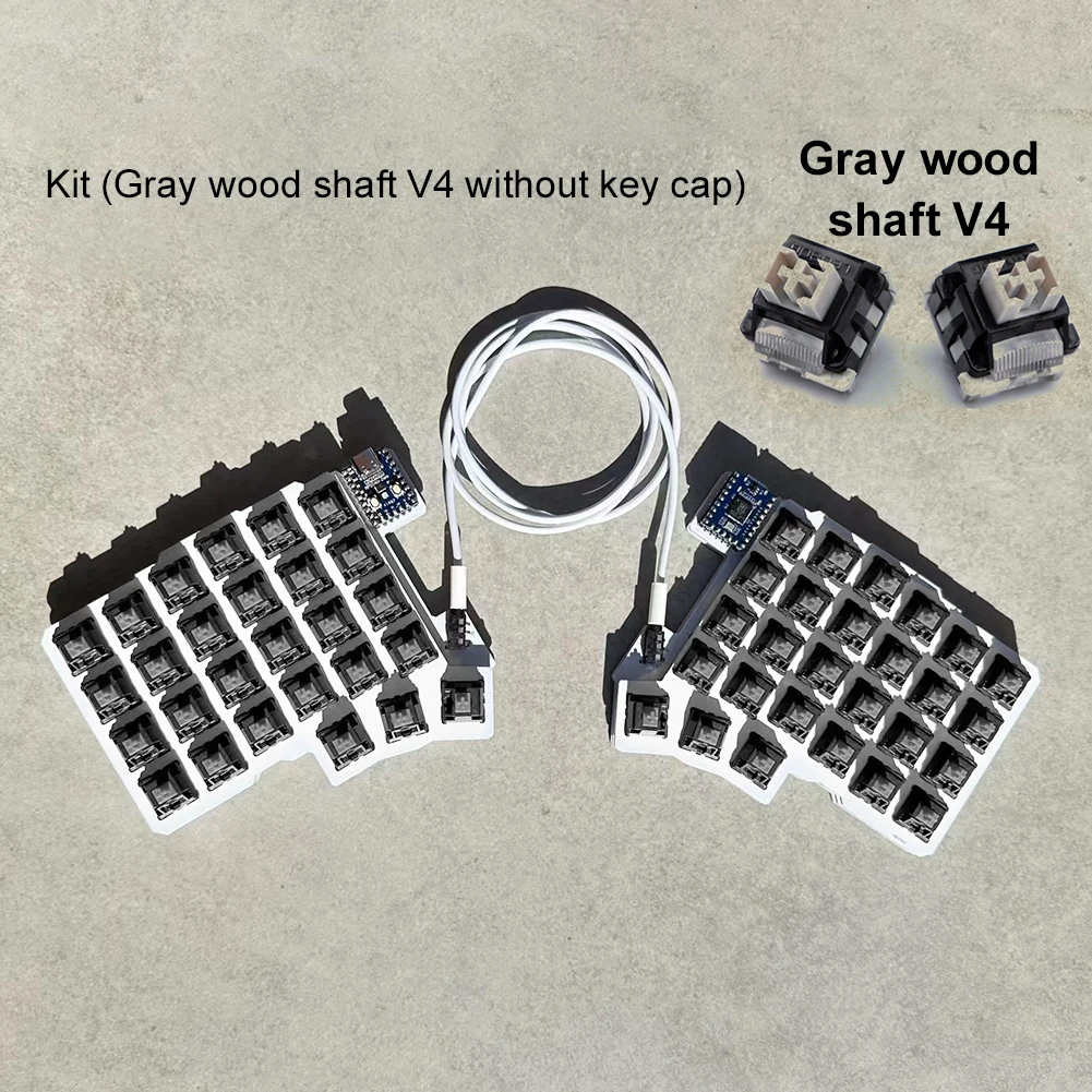 Silakka54 Wired Split Keyboard DIY QMK/VIAL Programmable Gaming Keyboard Hot Swap Left Right Hand Keyboards PC Gamer Accessories