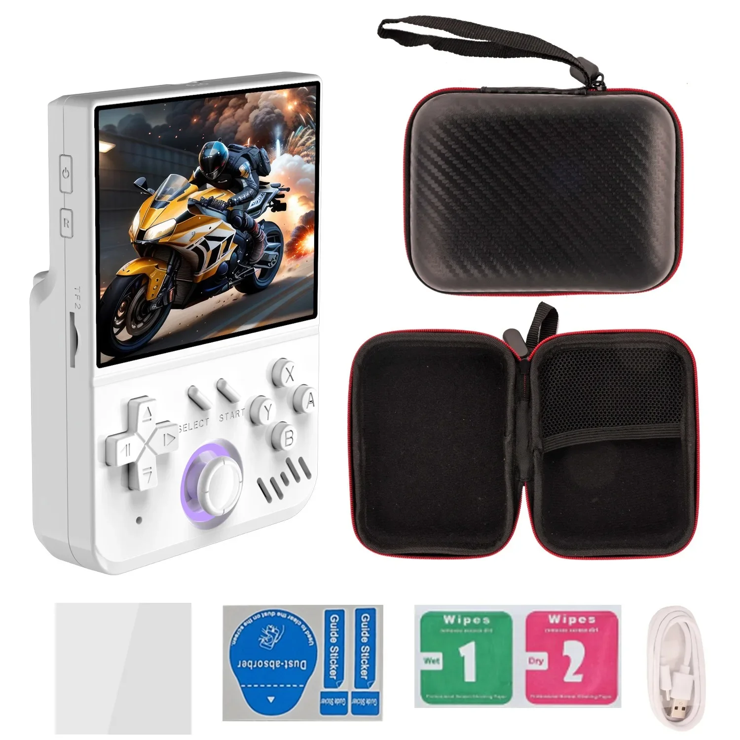 NEW MY MINI Retro Handheld Game Console Linux System 3.5-inch IPS Screen Mini Portable Handheld Video Player 128GB 15000 Games