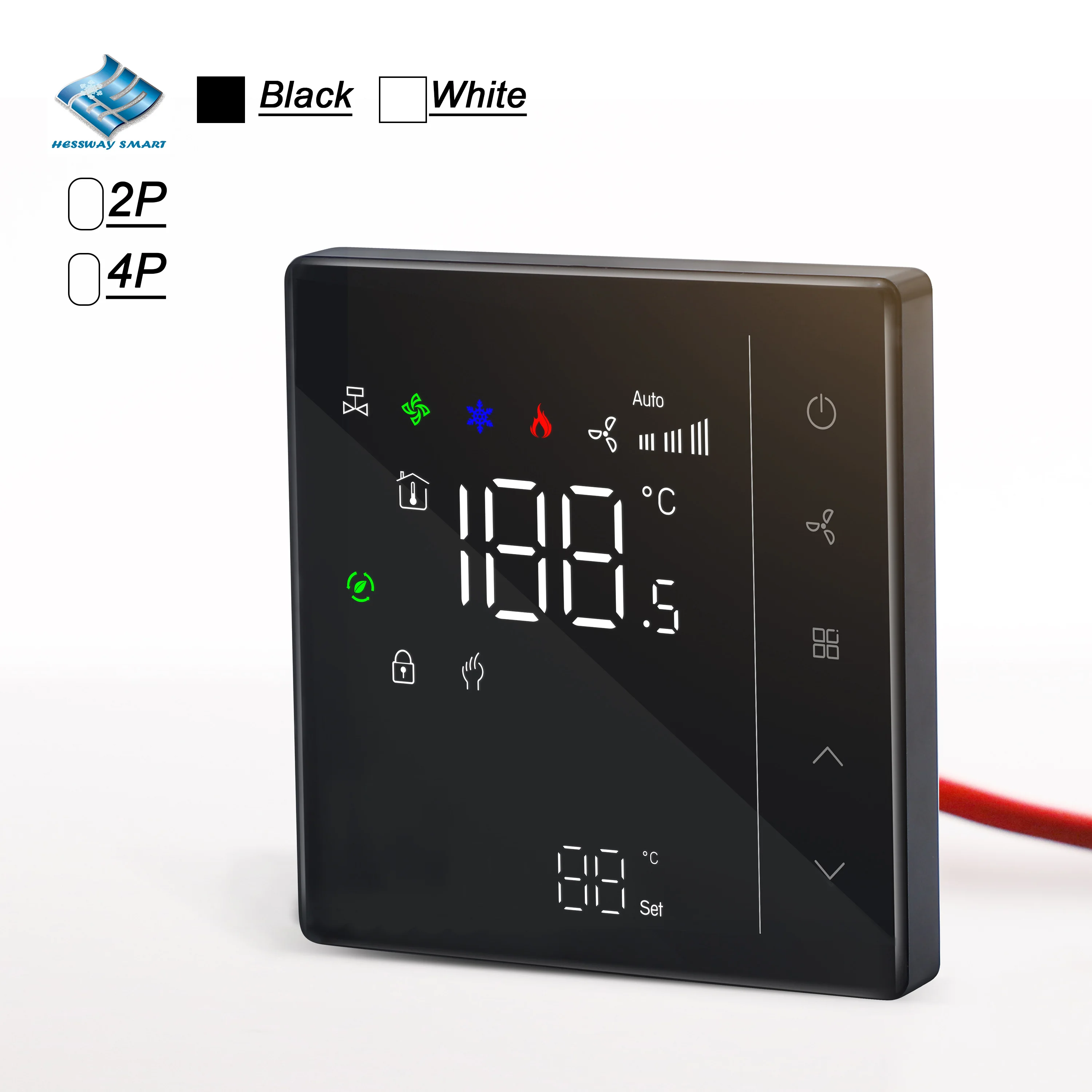 24V 220V Cheap Economy Fan Coil THERMOSTAT Price for Heating Cooling 2P/4P  Memory Child Lock Energy-Saving Mode - AliExpress