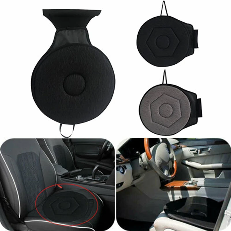 SRSTRAT 360 Rotating Seat Cushion Degree Swivel Seat Cushion,Car Seat Rotating Revolving Cushion Memory Swivel Foam Mobility Aid Seat Chair Assist for