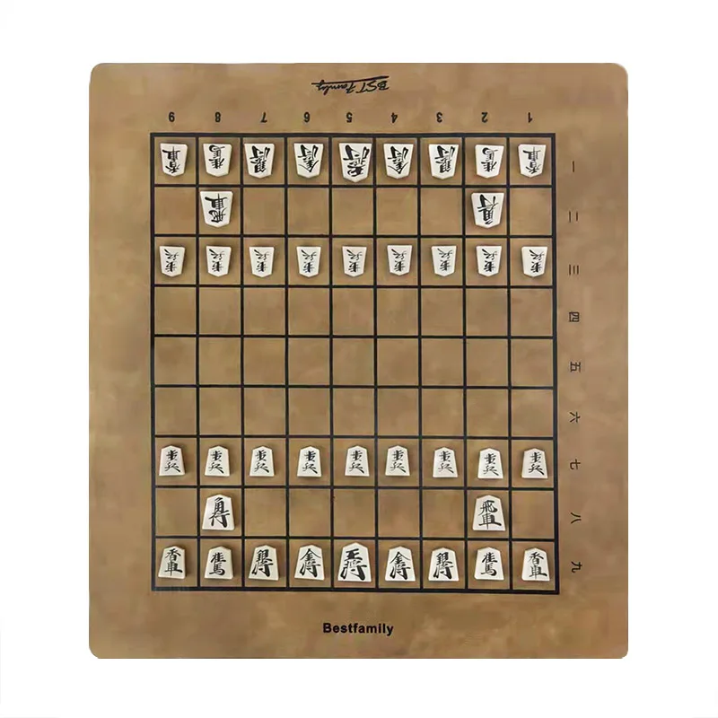 Chess squares Japan import Shogi game. Japanese chess abridged edition. 