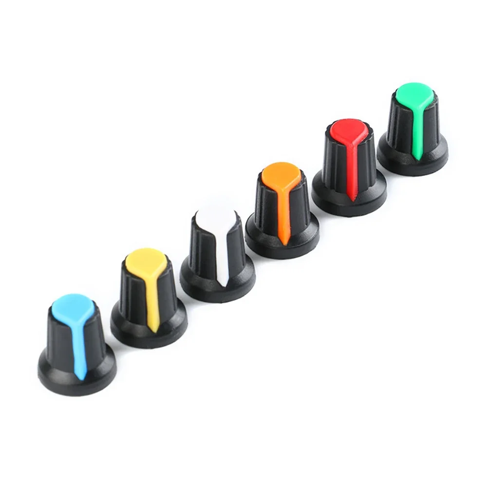 5/30PCS AG2 Potentiometer knob Encoder Switch Cap 15X17mm 6mm Red/Blue/Green/White/Yellow/Orange for WH148