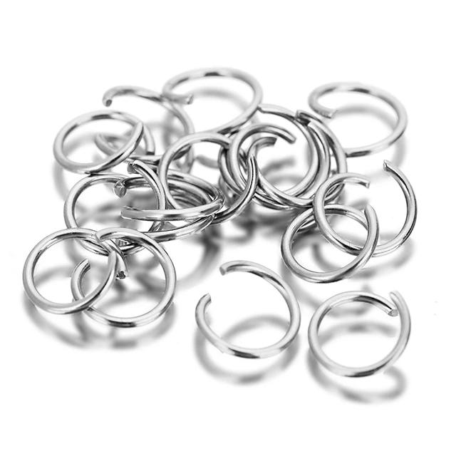 100, 12mm Jump Rings, Silver Jump Rings, Closed but Unsoldered