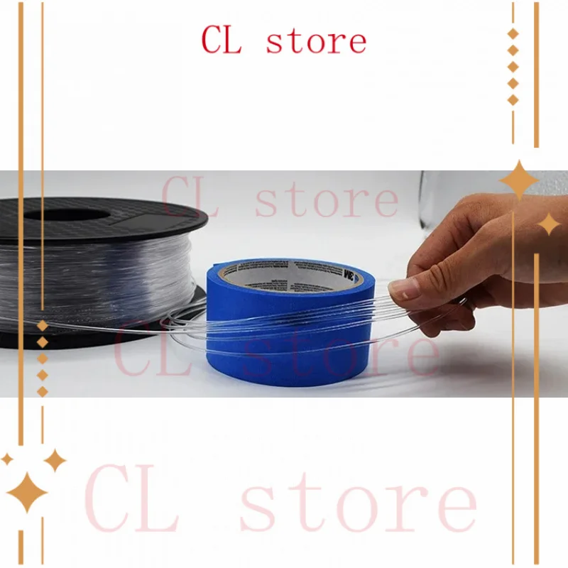 유리 섬유 1.75mm 3mm 고투명성 P-글라스 필라멘트, PC & PETG 복합 3D 프린터 필라멘트, ABS 및 PLA보다 우수