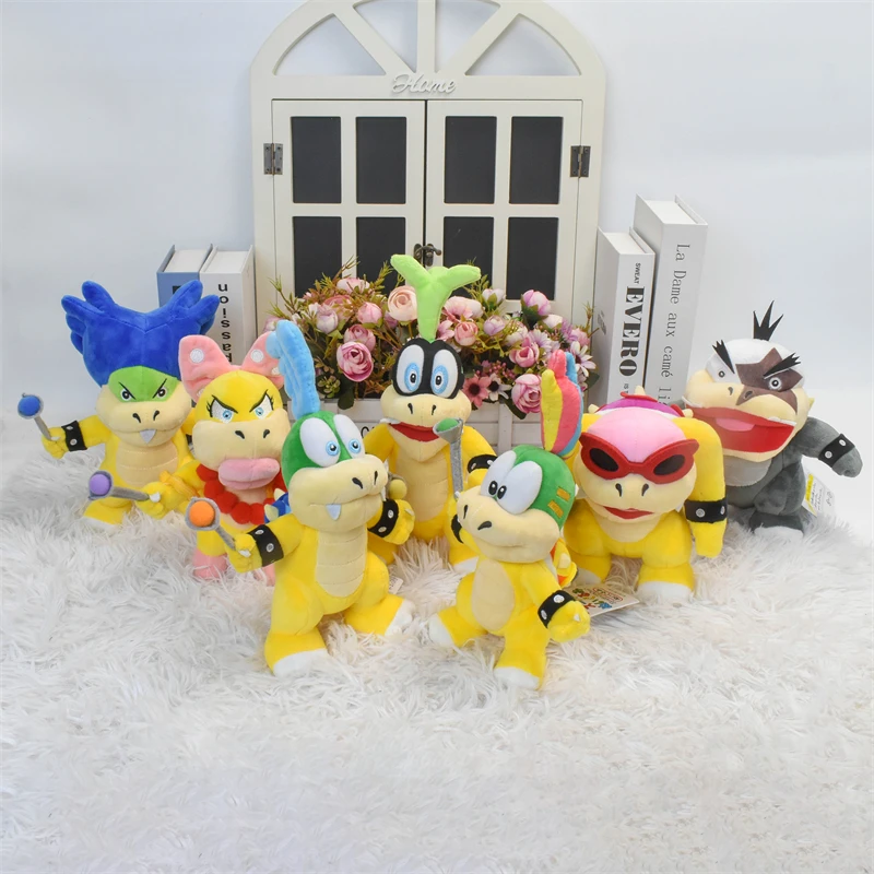 33 Styles Mario Bowser Soft Plush Toys Anime Lemmy Larry Iggy Wendy Ludwig Roy Morton Stuffed Peluche Dolls Birthdays Gift Kids 2