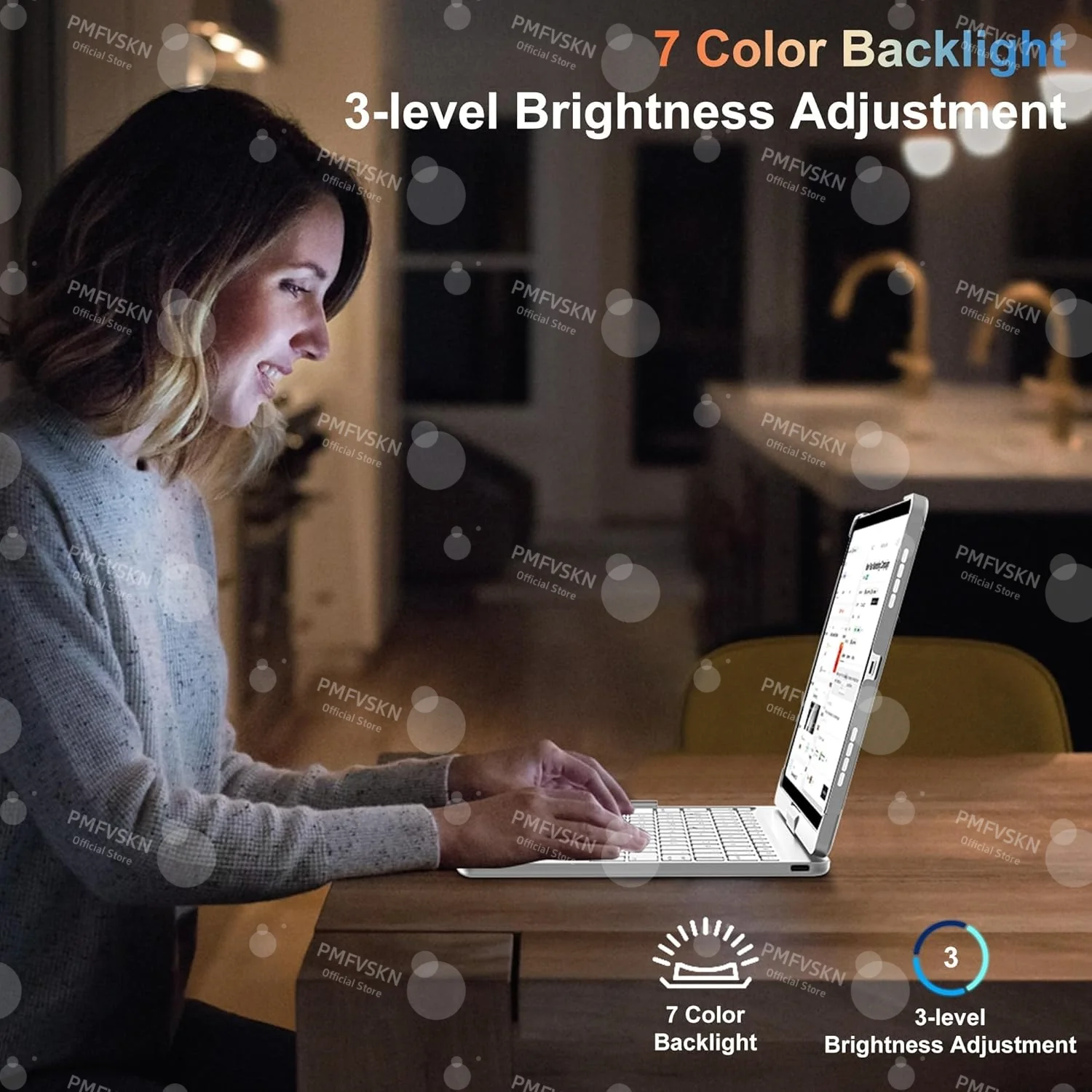 360° Rotating Magic Keyboard Case with Folio Design