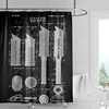Abstract geometric graffiti shower curtain Nordic minimal wind waterproof fabric bathroom curtain shower curtain 180x200 3