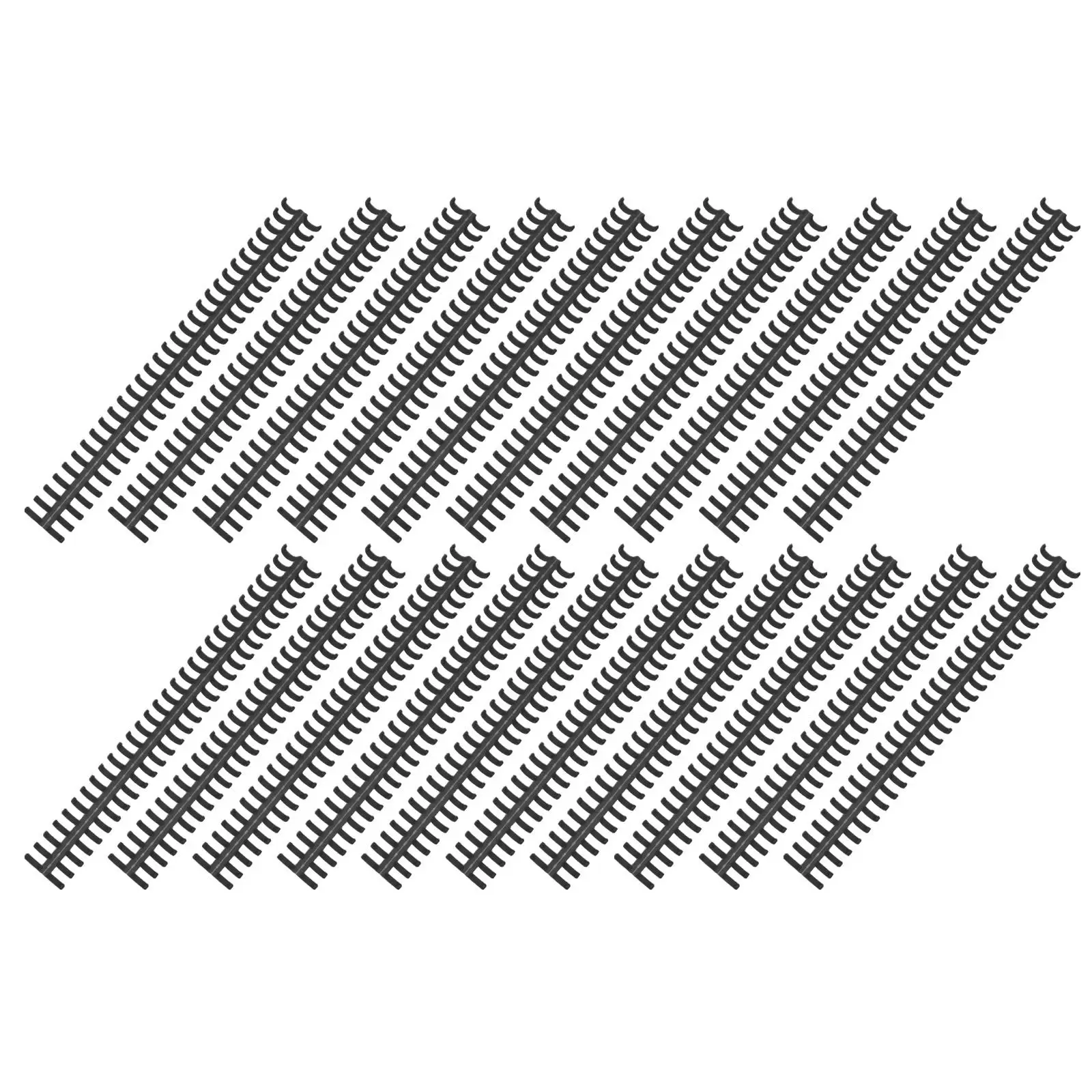 20Pcs 느슨한 잎 노트북 용 플라스틱 바인딩 빗 30 홀 라운드 디자인 DIY 노트북 바인딩 링 교체 스파인 학교