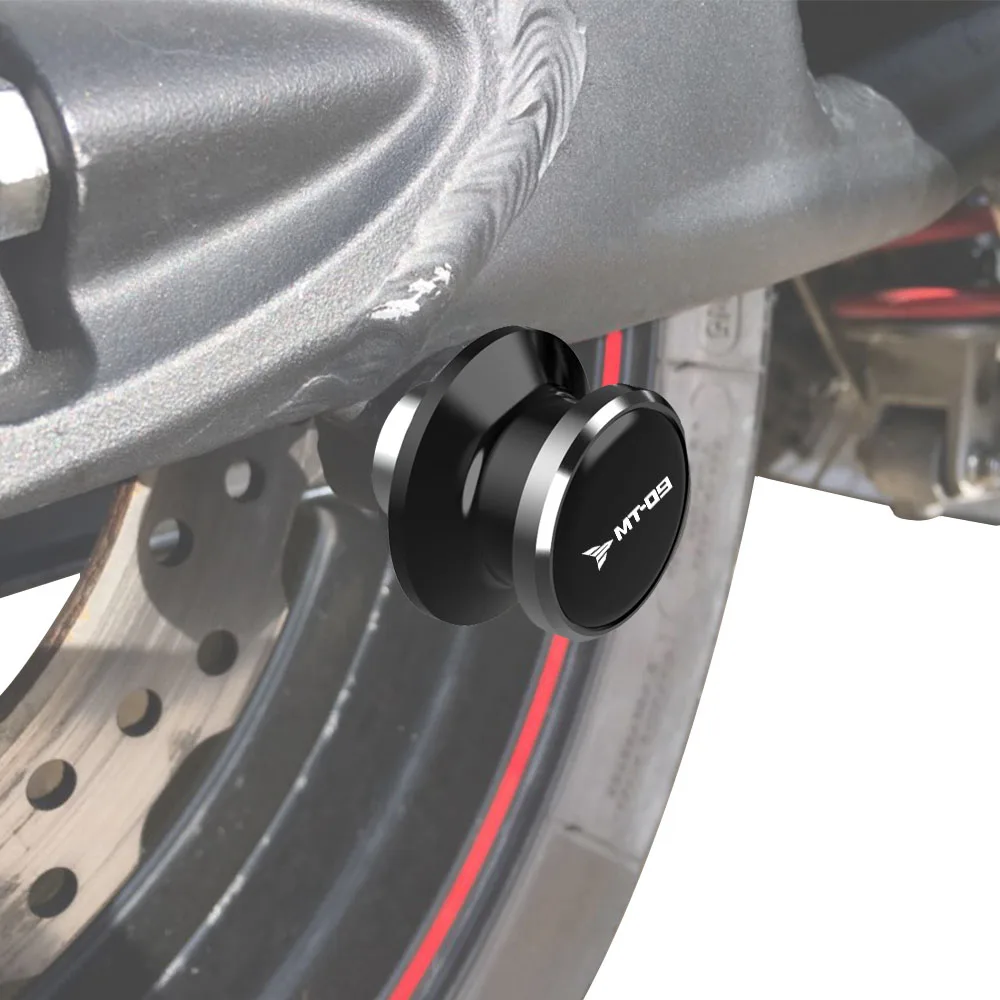 

6MM Stand Screws Motorcycle FOR YAMAHA MT09 MT-09 SP 2013-2023 2024+ CNC Aluminum Swingarm Slider Spools MT 09 LOGO Accessories