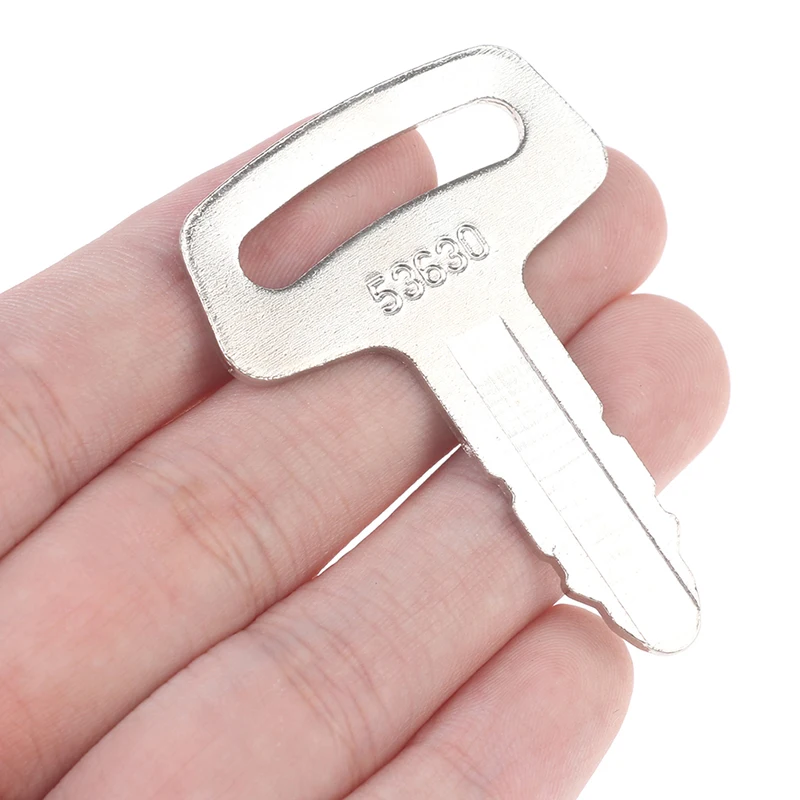 1Pc 53630 Ignition Key For Kubota Thomas Wheel Loader Excavator RC101-53630 R420, R520, K008, Kx41 Excavators Wheel Loader