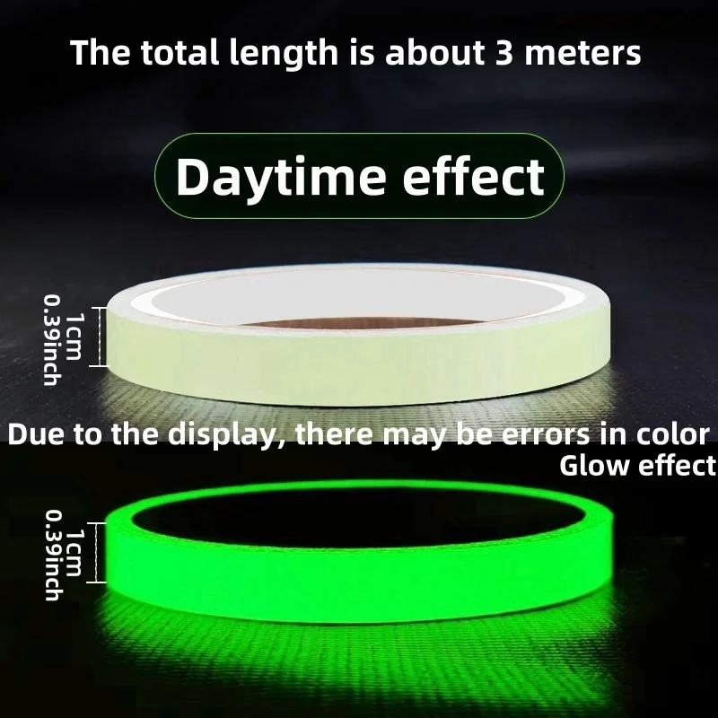 Luminous tape for warning, glow-in-the-dark fluorescent stickers for floors, stairs and steps