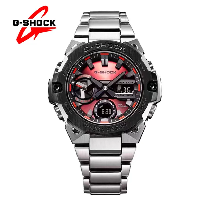 

G-SHOCK Watches for Men GST-B400 Casual Fashion Multifunctional Shockproof Dual Display New Stainless Steel Quartz Men's Watch