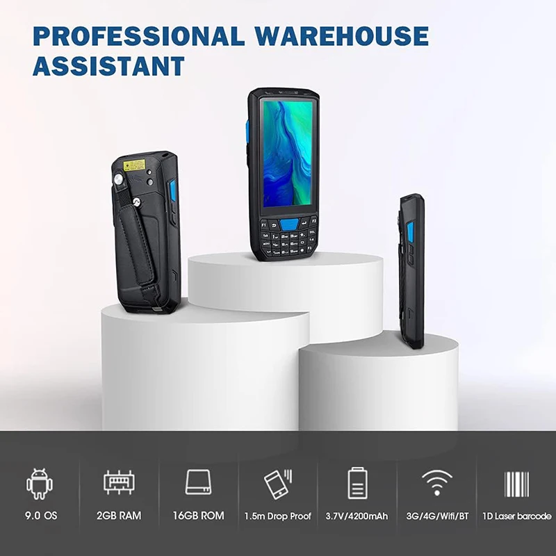 4.5 inch Android Barcode Scanner with Numeric PDA Mobile Computer Laser 2D Honeywell Scanner