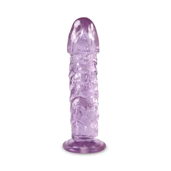 God of Love Sexy Realistic Dildo Health TPE Rose Pink Purple Fake Penis Soft Interesting Anal Sex Toy for Men Women Masturbation 2