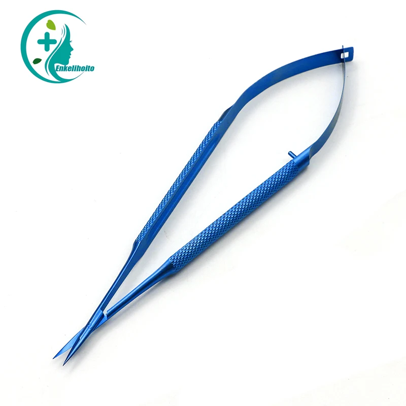 Eyebrow trimming scissors ophthalmic micro scissors straight end pointed elbow, and high-quality corneal scissors 12-18cm 4