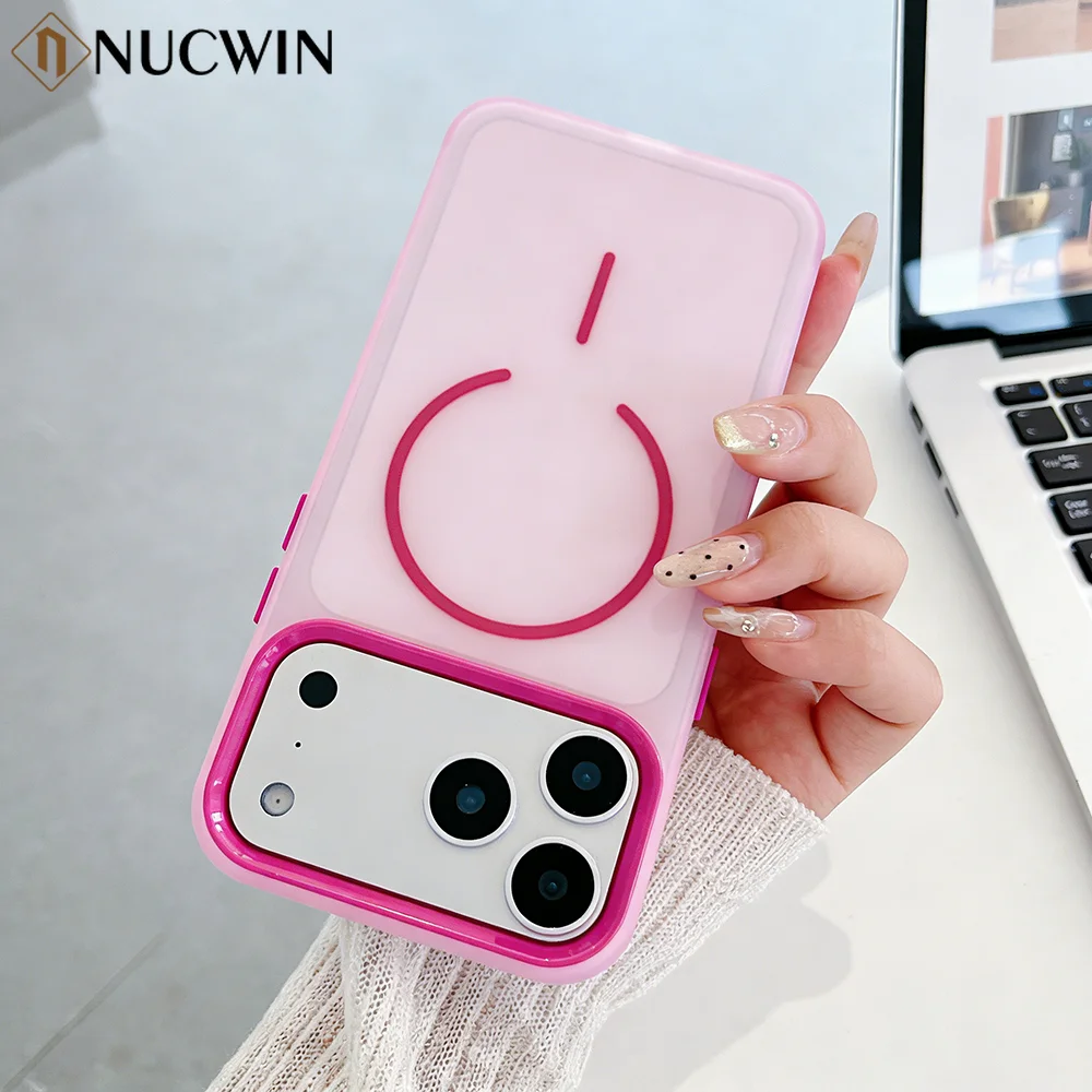 Frosted Candy Colors Magnetic Shockproof Phone Case