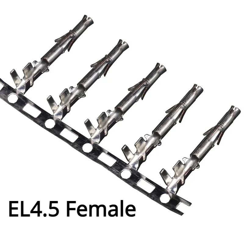 

50Pcs/lot EL4.5 Pitch 4.5mm Small Tamiya Connector Female Crimps Terminal Mini Tamiya Wire Cable Housing Femal Pinc