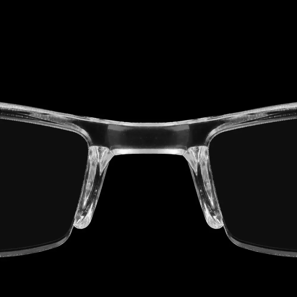 Hoch auflösende transparente Silber harz linse presbyopische Brille Lesebrille Flachs piegel Brille Kunststoff rahmen – Detail 3
