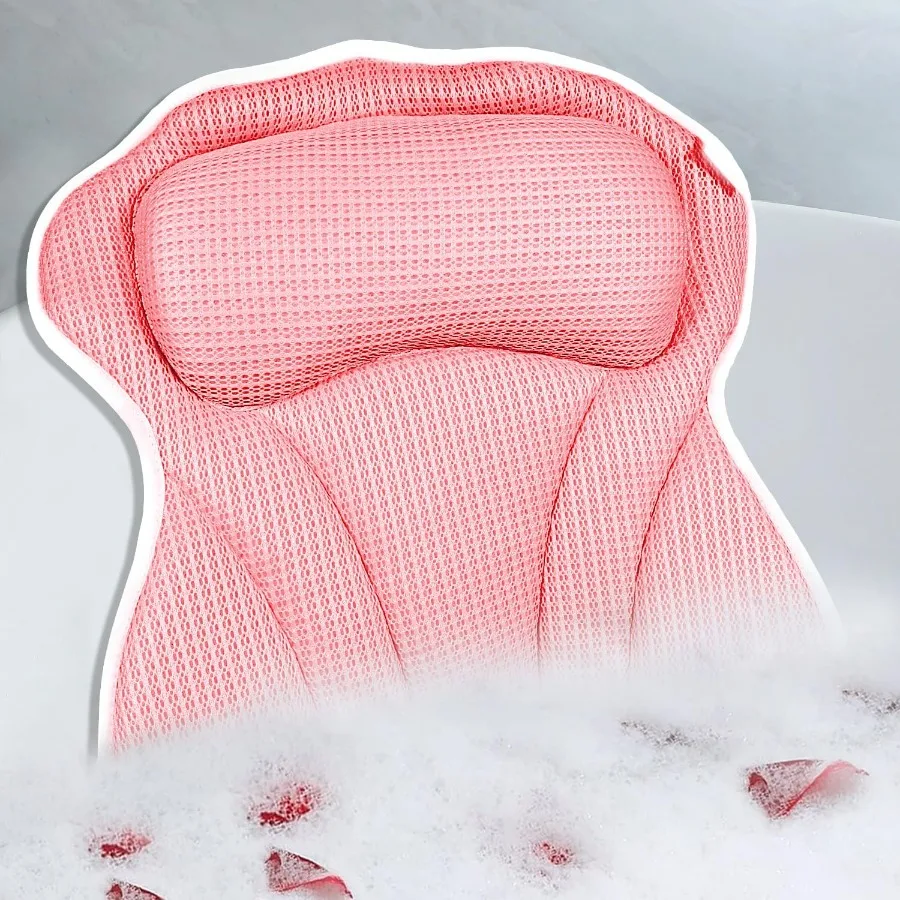 Luxury Bath Pillow with Neck and Back Support