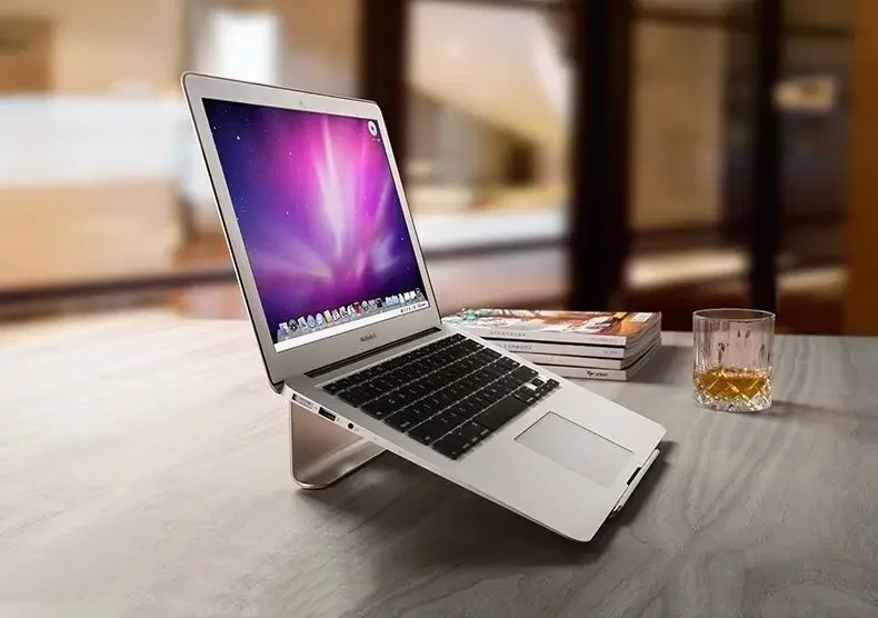 MacBook Pro Air 11  17 인치 용 알루미늄 노트북 스탠드 태블릿 홀더 냉각 기능 노트북 용 범용 금속 브래킷