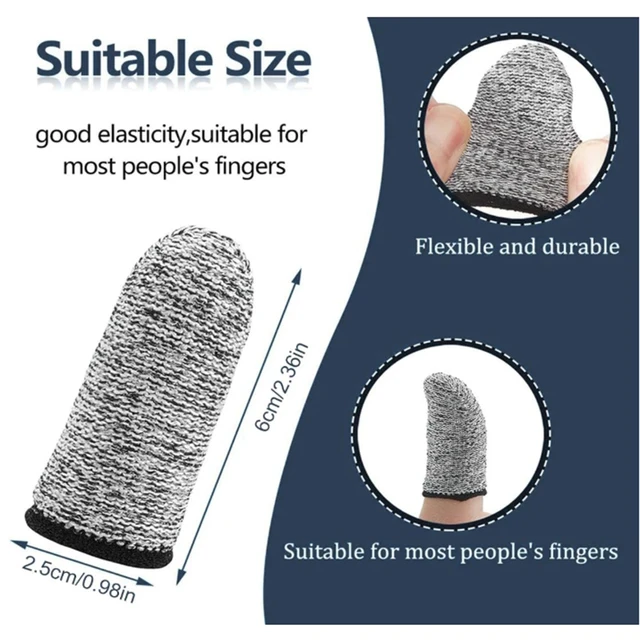 Couvre-doigts Anti-coupure de niveau 5, sécurité haute résistance, gants flexibles Anti-coupure du bout des doigts, outil de cuisine réutilisable et Durable 6 Couvre-doigts Anti-coupure de niveau 5, sécurité haute résistance, gants flexibles Anti-coupure du bout des doigts, outil de cuisine réutilisable et Durable 6