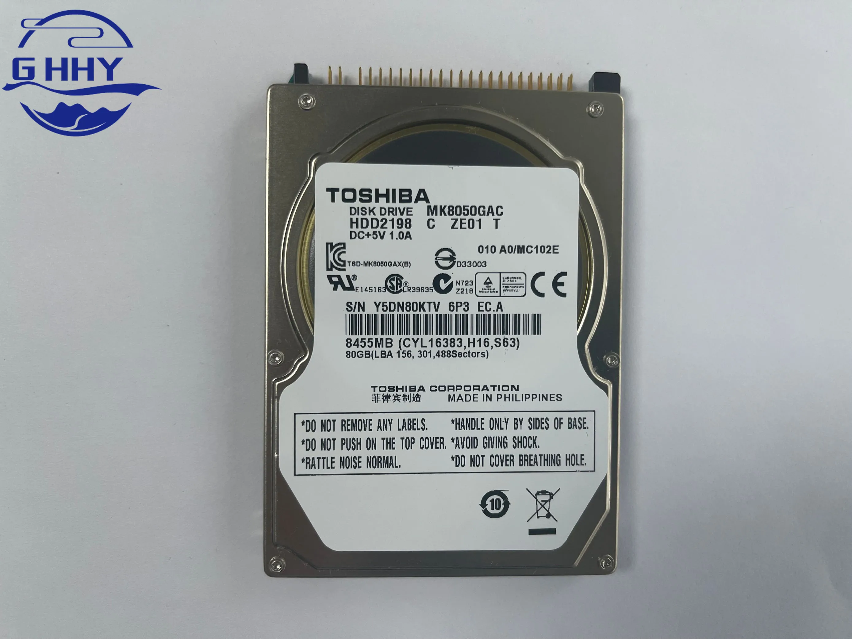 BMW CIC 라디오 차량용 HDD 네비게이션 시스템용 오리지널 디스크 드라이브, MK8050GAC MK8050GACE ZK01 DC + 5V 1.3A 80GB, 무료 배송