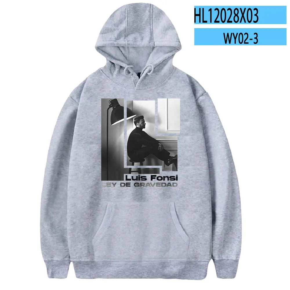Sudadera con capucha de Luis Fonsi, sudaderas con capucha para hombres y mujeres, sudaderas de moda de estilo callejero, sudaderas con capucha de manga larga para cantantes