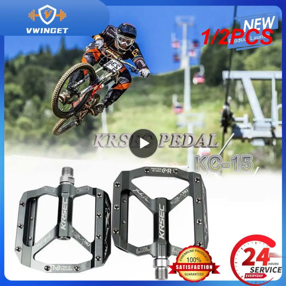 

1/2PCS MTB Cycling Pedals DU Sealed Bearing Ultralight Aluminum Alloy Footboard Anti-Slip Platform Pedals DH