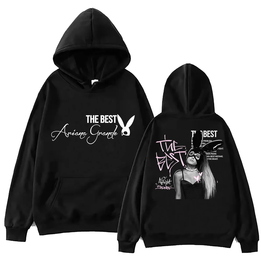 ariana grande autograph hoodie black