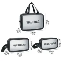 Portable Travel Wash Bag Female Transparent Waterproof Makeup Storage Pouch Large Capacity Cosmetic Organizer Beauty Women Case 2