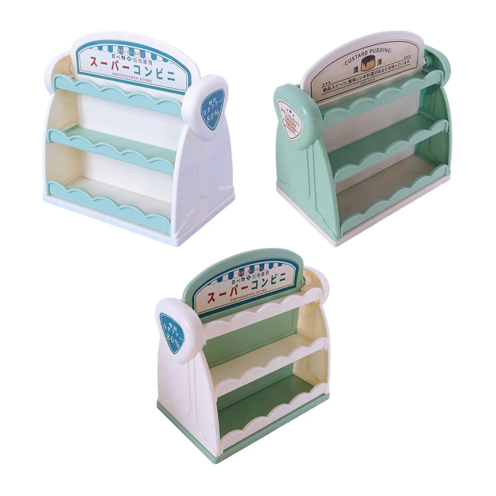 

1:12 Dollhouse Display Shelf Early Learning DIY Supermarket Decor Furniture Toys Snack Storage Rack for Decoration Fairy Garden