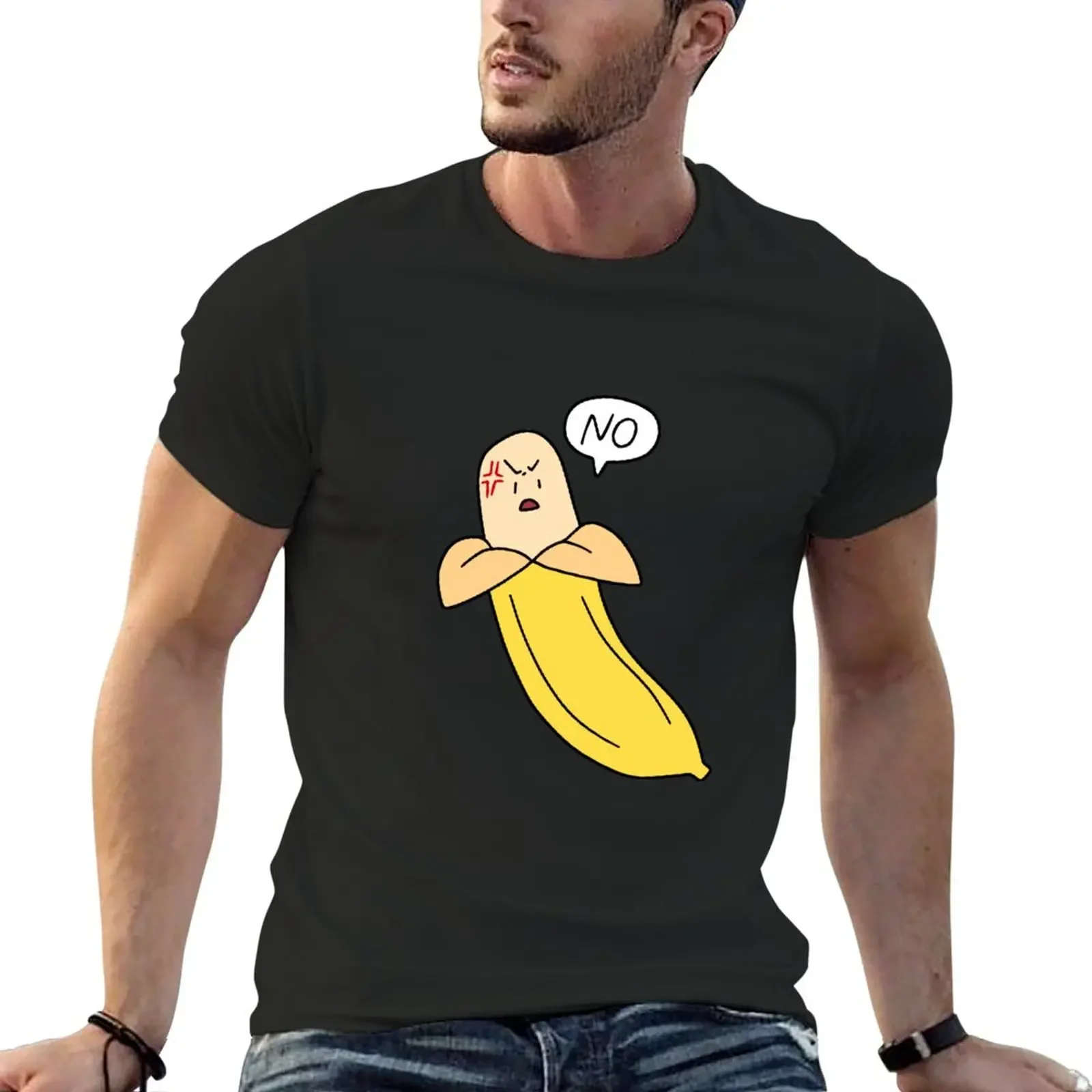 

Angry No Banana T-Shirt customizeds plain funnys mens t shirt graphic