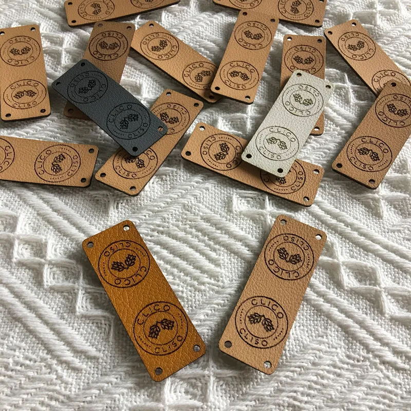  Sewing Leather Tag,Personalized with Custom Logo or Text for  Hats Knits Tag,Crochet and Handmade Brands Clothes Labels (Primary  Color,Square) : Arts, Crafts & Sewing
