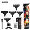 WAIKIL Professional Men's Electric Hair Clipper Graffiti Style Trimmer USB Rechargeable Cordless Oil Head Electric Push Shear 1