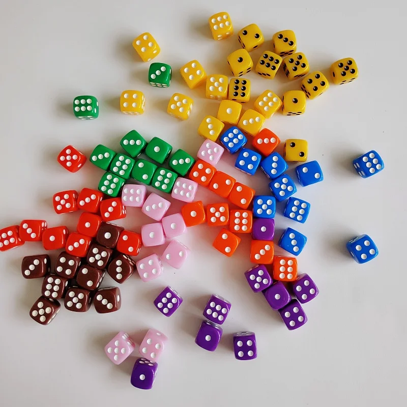 D6 Dice 10 PCS Set For Casino Table Board Game