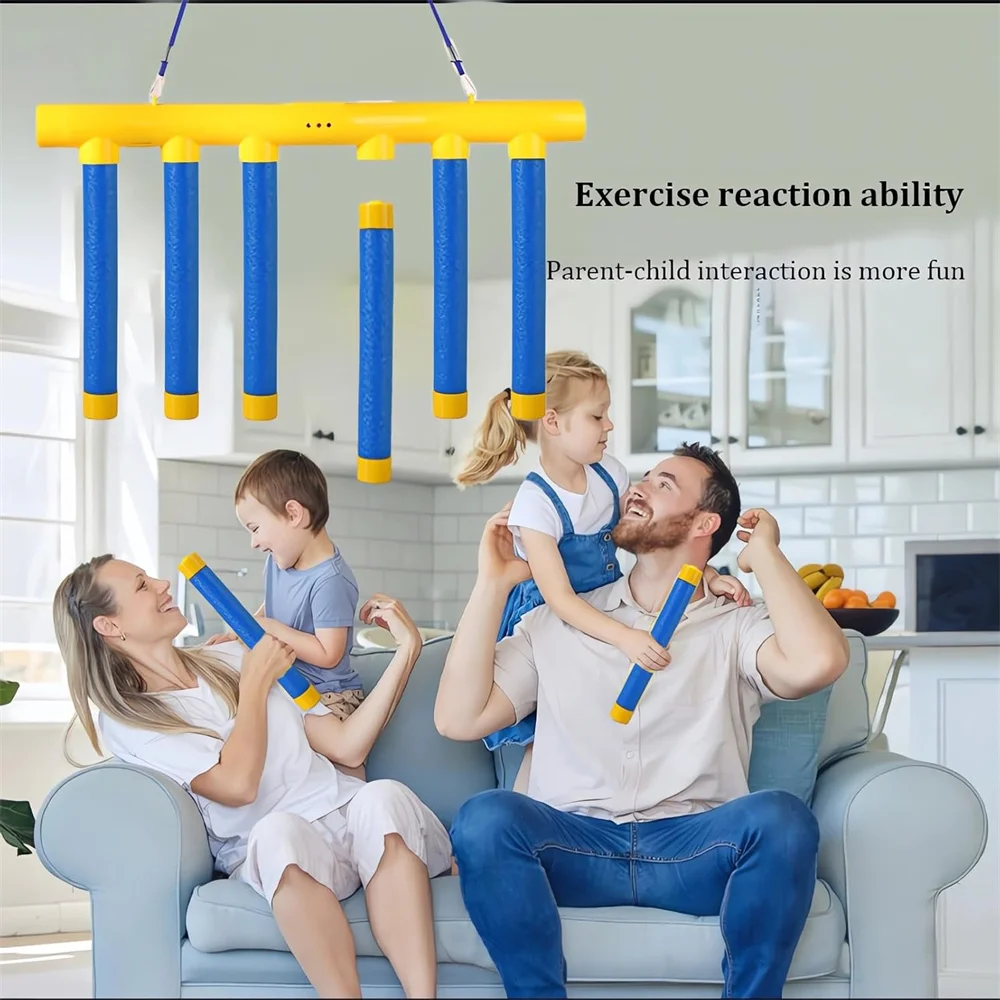 Portable drop stick game for home or school activities