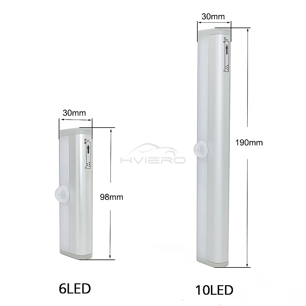 Home LED PIR Motion Sensor Lamp Cupboard Wardrobe Bed Under Cabinet Night Lights Smart Perception Closet Stairs Charging Magnet