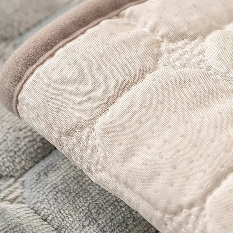 Flannel Sofa Cushion Four Seasons General Non-Slip Thickened Living Room Sofa Backrest Cover Modern Plush Seat Cushion 5