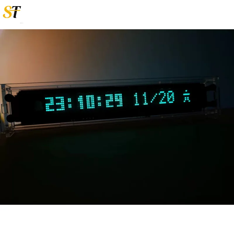 VFD Clock Flip Digital LED Vacuum Fluorescent Display WIFI timing Screen Desktop GPS satellite timing 6Styles