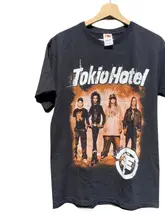  Vintage Tokio Hotel 00s T-Shirt Bootleg Men Women Vintage Unisex Shirt Band Y2k 90s 100% Cotton Oversized Custom 