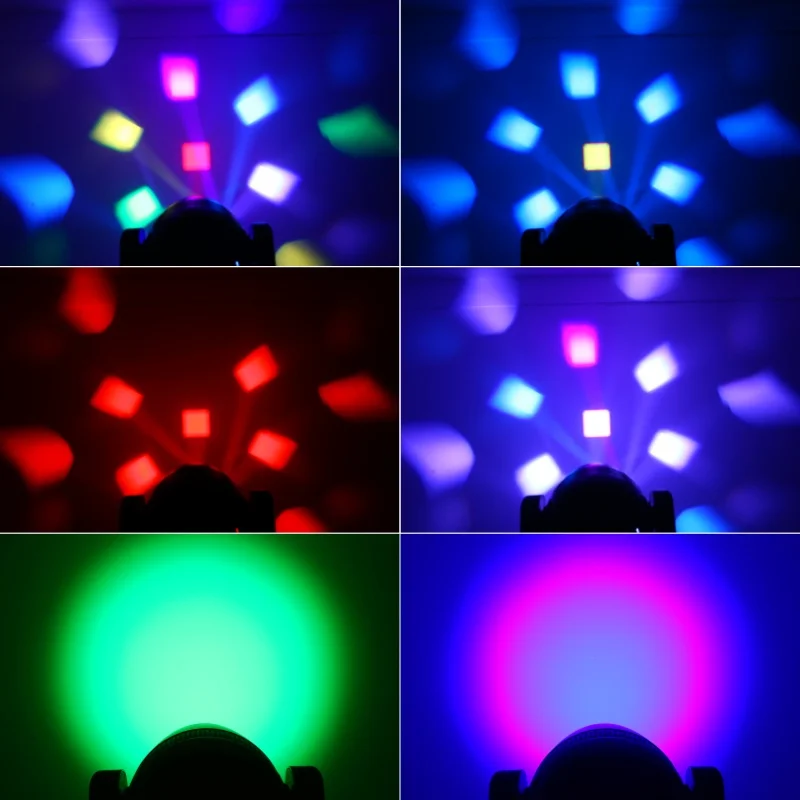 Mini 7x40W Full Colors RGBW 4in1 Bee Eye LED Moving Head Light DMX Stage Wash/Be