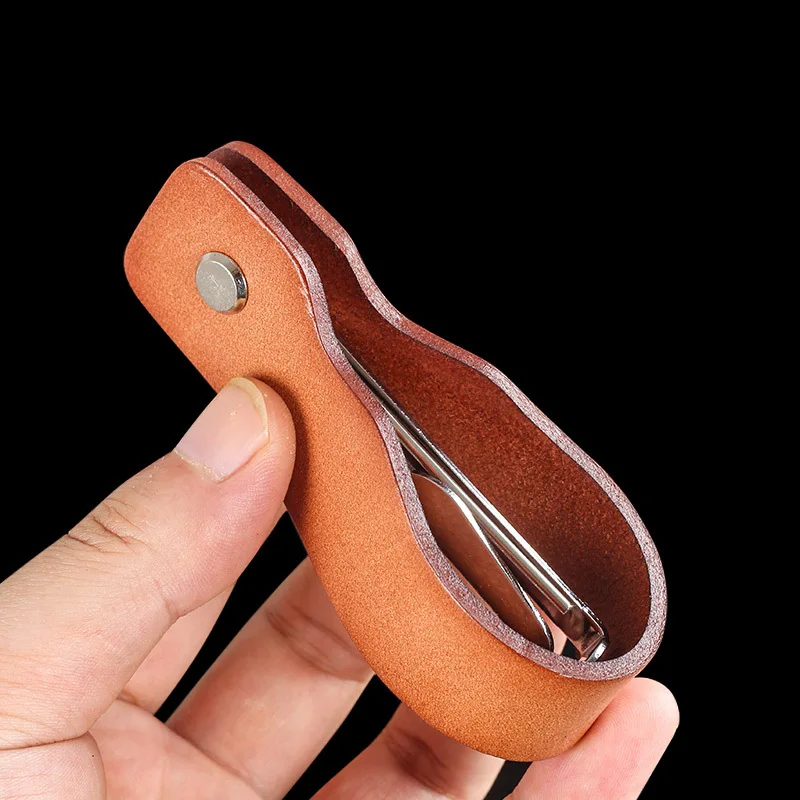 Tobacco Smoking Accessories Smoking Pipe Cleaners 3 in 1 Cigar Cutter Tamper Scraper Multi Function Metal Tobacco Pipe Cleaner Genuine leather Smoking Pipes Stand Holder Rack